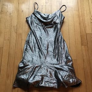 Night Way Silver Dress. Size 8.